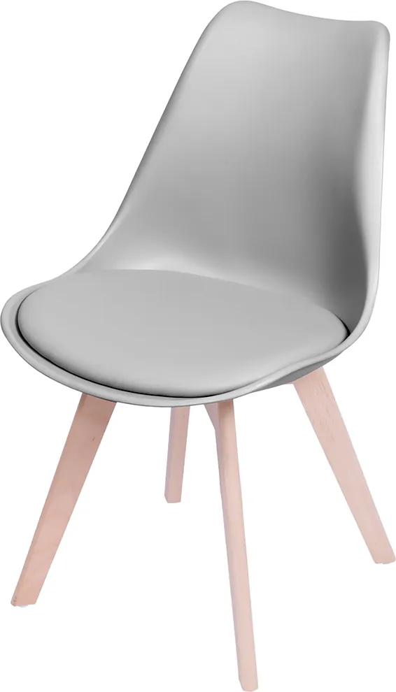 Cadeira Joly com Almofada Fixa – Cinza
