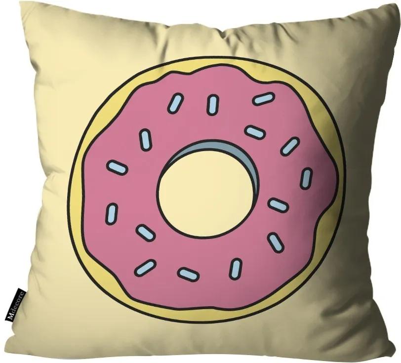 Capa para Almofada Infantil Donut Bege55x55cm