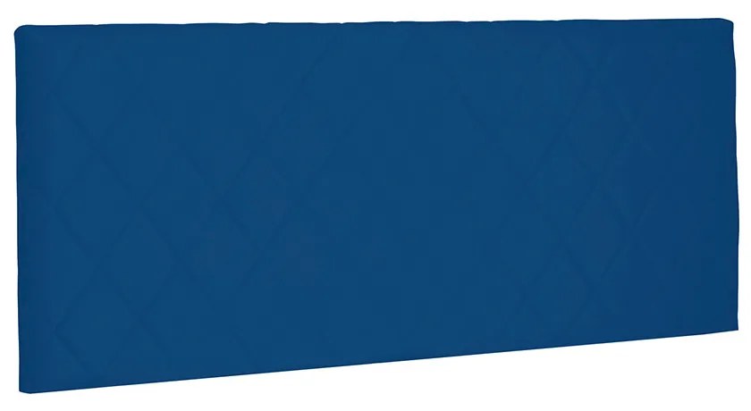 Cabeceira Painel Dubai Para Cama Box Solteiro 90 cm Suede Azul Marinho - D'Rossi