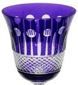 Taça de Cristal Polonês Cor Roxo para Vinho - 170ml