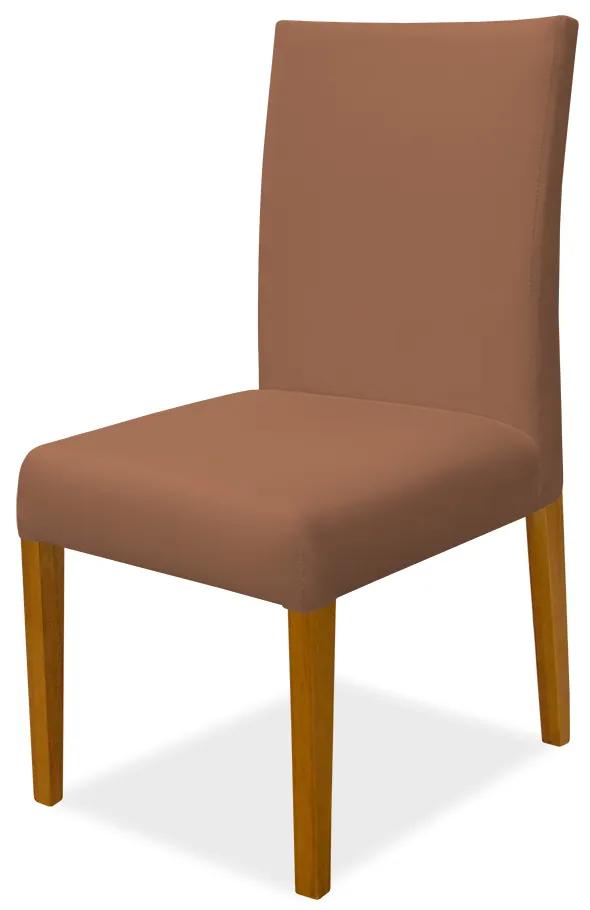 Kit 8 Cadeiras de Jantar Milan Veludo Telha