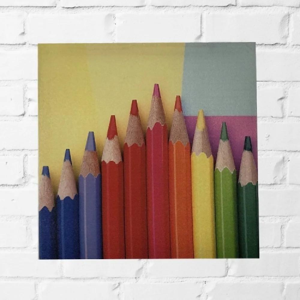 Quadro lápis coloridos