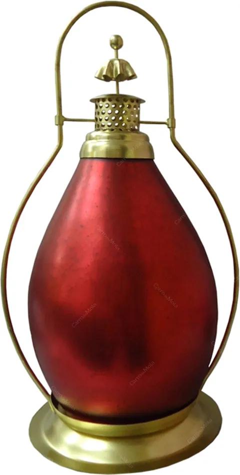 Lanterna Indiana Classic Burgandi em Metal - 48x34 cm