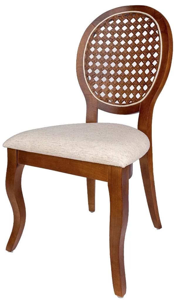 Cadeira Delicate com Palha de Empilhar - Freijó  Kleiner