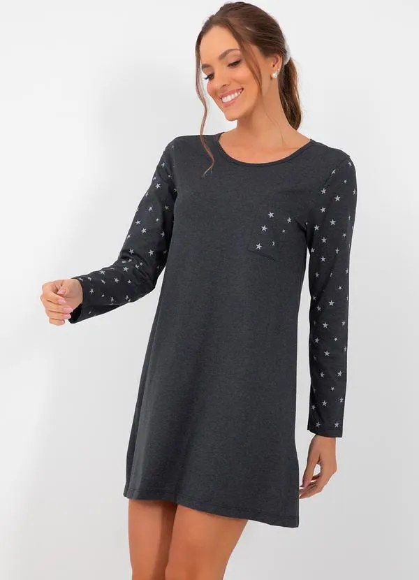 Camisola Estrela Mescla em Meia Malha