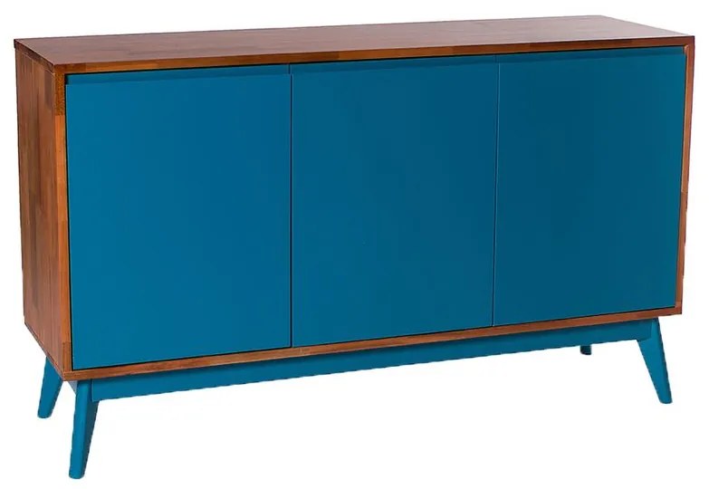 Buffet Safira 3 Portas Azul - Wood Prime MP 1041589