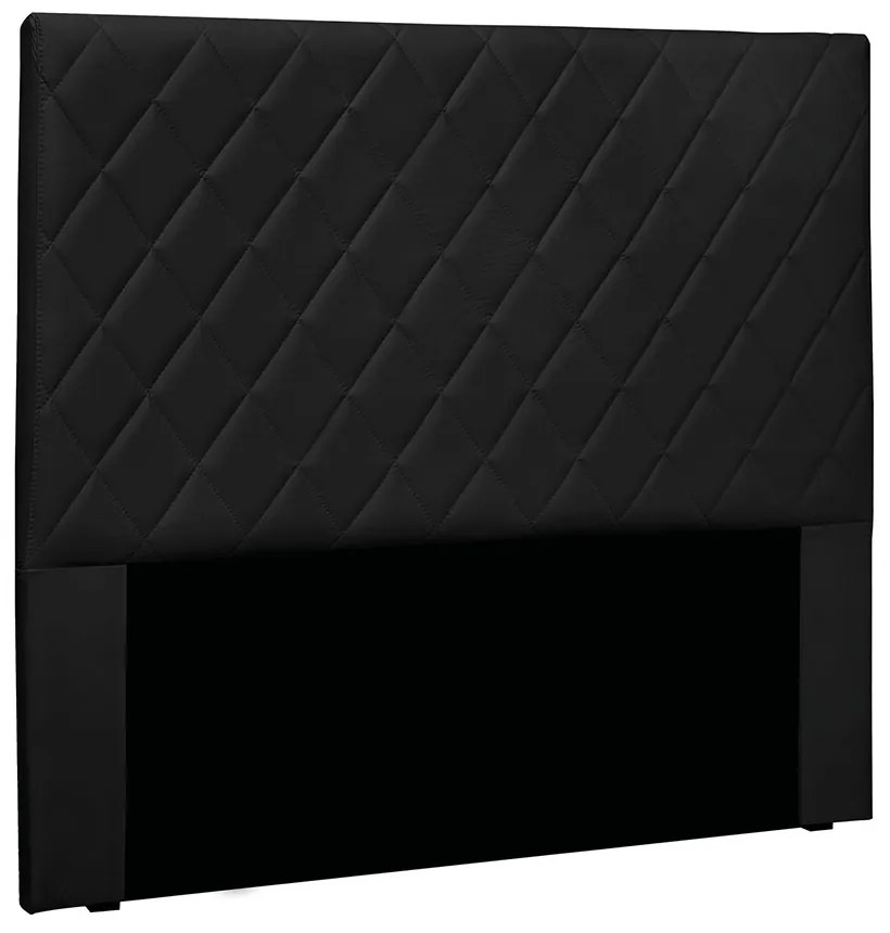 Cabeceira Cama Box Solteiro 90 cm Dubai Veludo S04 - D'Rossi - Preto