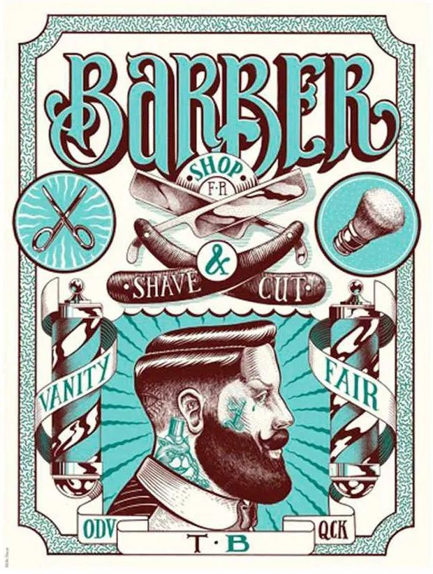 Placa Decorativa Barber Shop