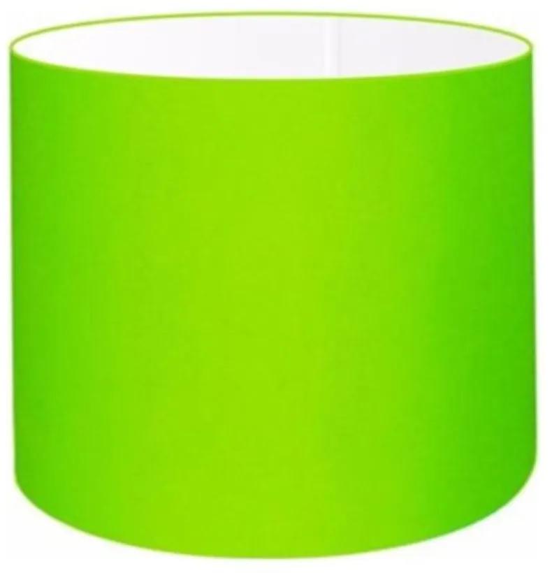 Cúpula em tecido cilíndrica abajur luminária cp-4999 50x45cm algodão crú - Verde-Limão - Soquete Nacional 3,5cm