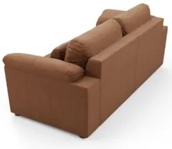 Sofá Retrátil 2 Lugares Para Sala 175cm Dijon Couro Mel S07 - Mpozenat