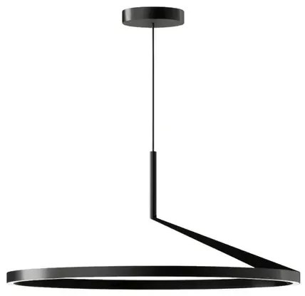 Pendente Led Dimerizavel Aluminio 43W 3000K Circle - PRETO