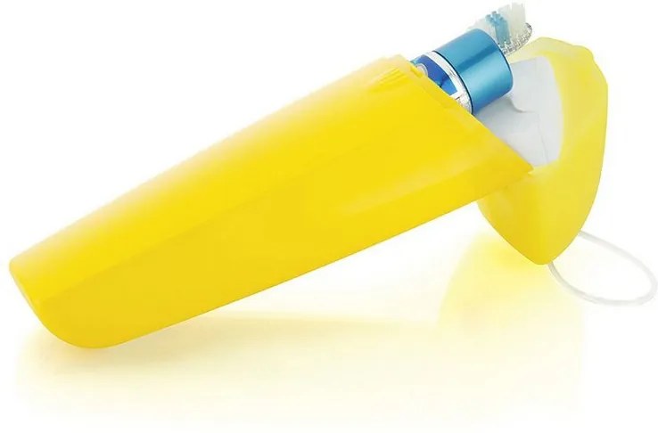 Porta Escova de Dentes Dental UP - Amarelo Sol - Ou