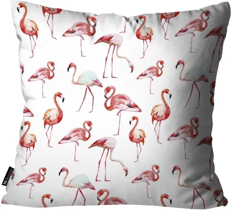 Capa para Almofada Flamingo Branco55x55cm