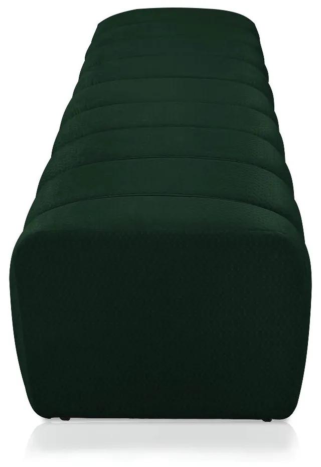Calçadeira Olivia Casal 140 cm Veludo Verde Trabalhado A136 - D'Rossi