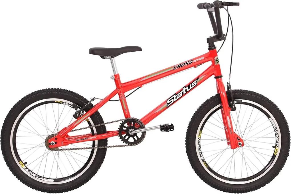 Bicicleta Infantil Status Bike Cross Action Aro 20 - Laranja