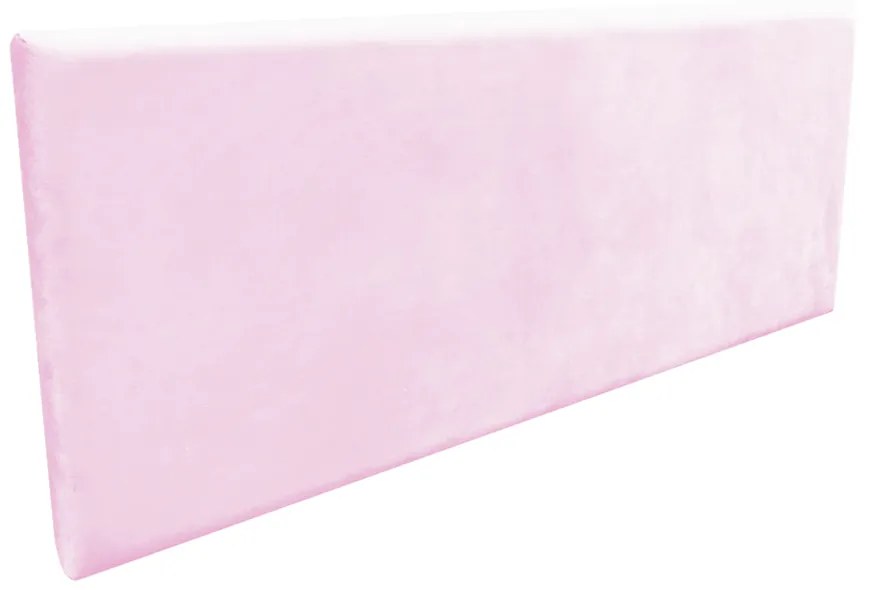 Cabeceira Painel Clean para Cama Box Solteiro 90 cm Suede- D'Rossi - Rosa Bebê