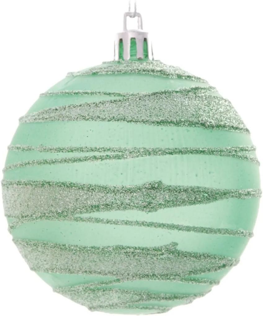 Poinsetia DecoraçÁo Natal Com Glitter 25x20Cm Verde