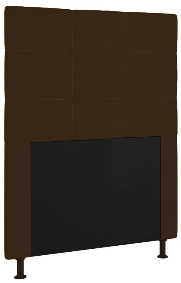 Cabeceira Stambul Para Cama Box Solteiro 90 cm Corino - D'Rossi - Preto