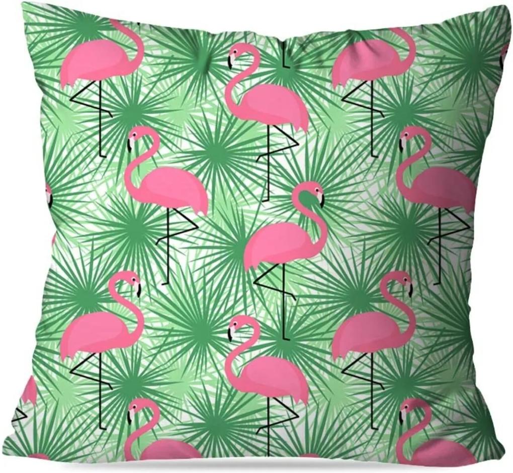 Capa de Almofada Avulsa Decorativas Flamingo green 45X45cm