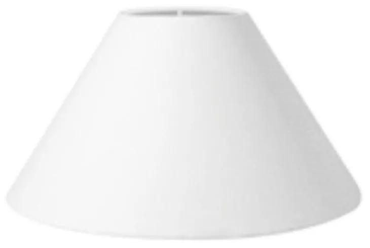 Cúpula em tecido cone abajur luminária cp-4078 25/40x15cm branco