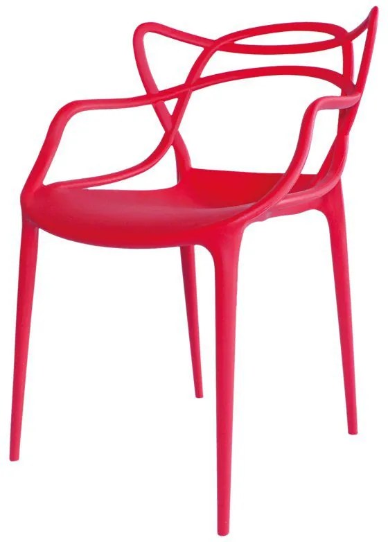 Cadeira Decorativa Amsterdam Vermelho - Facthus