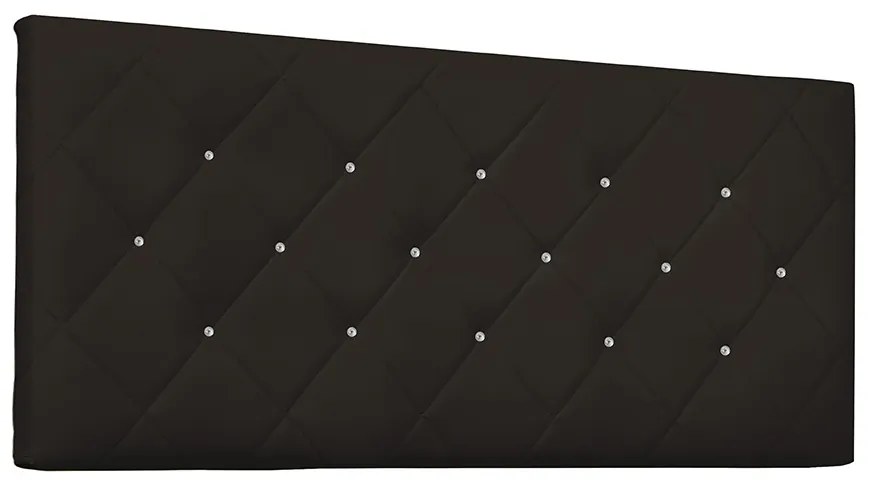 Cabeceira Painel Tânia Para Cama Box Queen 160 cm Corino - D'Rossi - Marrom