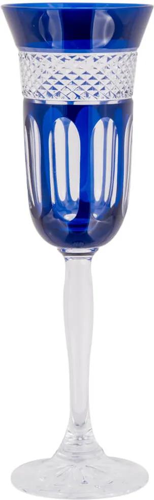 Taça de Cristal Lodz para Champanhe II de 150 ml - Azul Egípcio