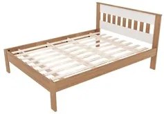 Cama de Casal CM8007 Amêndoa/Branco - Tecno Mobili