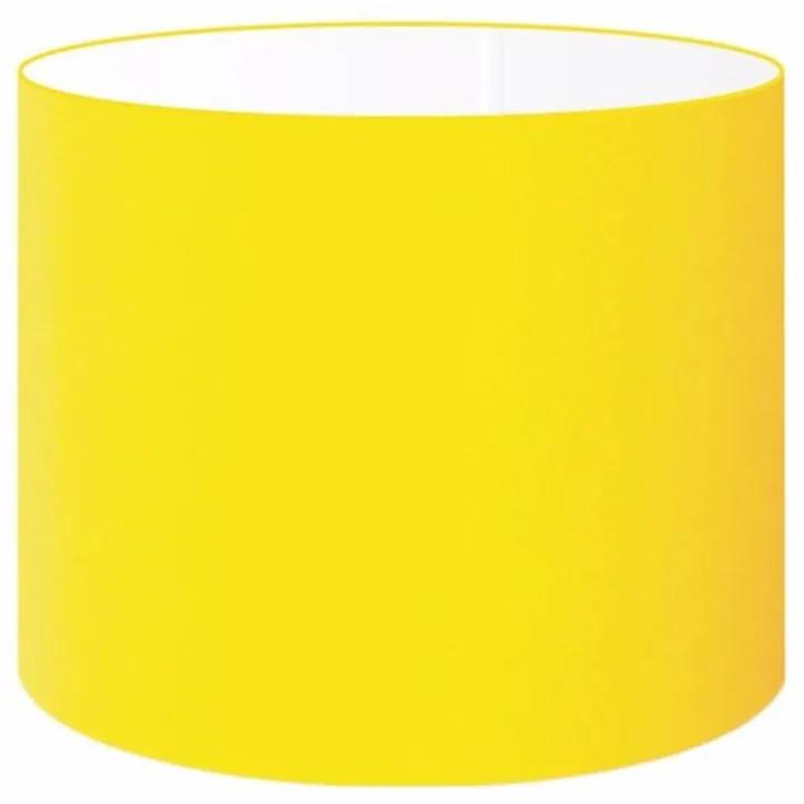 Cúpula abajur e luminária cilíndrica vivare cp-7020 Ø45x21cm - bocal nacional - Amarelo