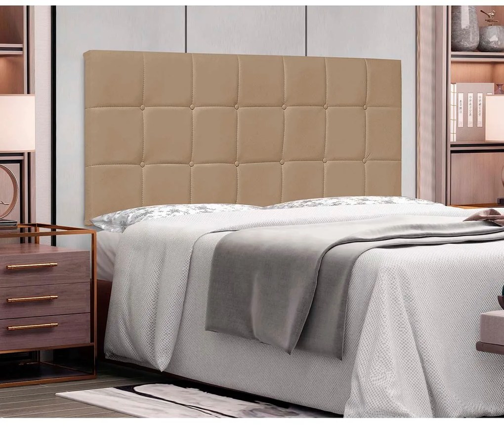 Painel Cama Casal Pôlonia SPZ 140cm Suede