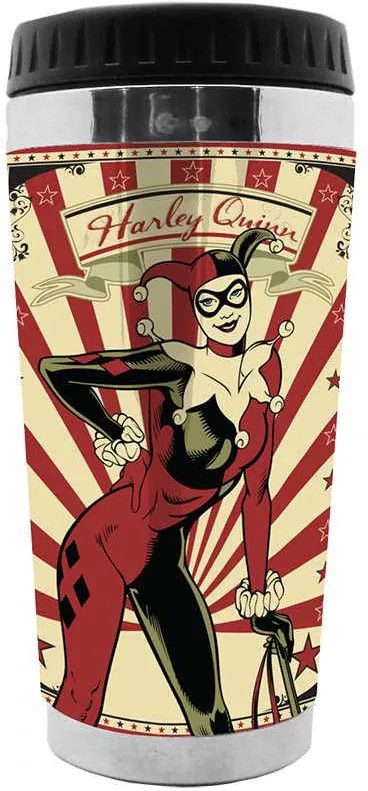 Copo Térmico DC Comics Harley Quinn - 473 ml - Urban - 18x8,3 cm