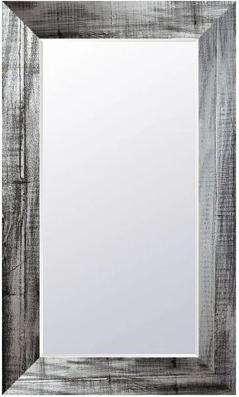 Espelho Decorativo Rústico Com Moldura Na Cor Prata Escovado