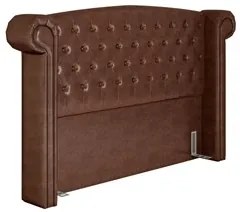 Cabeceira Cama Box Casal King 195cm Provença P02 Sintético Camel - Mpo