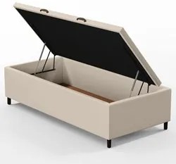 Base para Cama Box Baú Solteiro 88x188cm Hit I02 Corano Bege - Mpozena