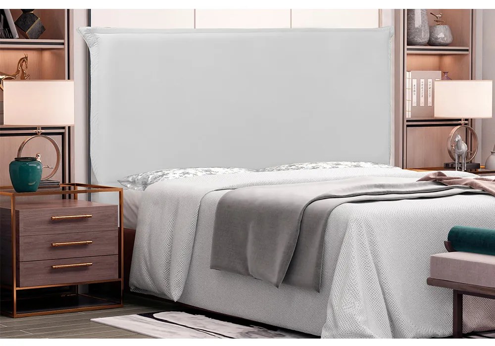 Cabeceira Garden Para Cama Box Queen 160 cm Corino - D'Rossi - Branco