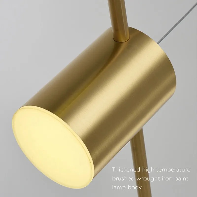 Pendente Moderna sala de estar led lustres mesa jantar lustre teto cozinha pendurado luminária regulável iluminação interior lâmpada - 3 heads black - China | switch control | Branco quente