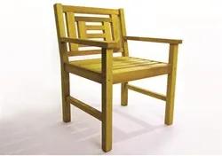 Cadeira Echoes Stain Amarelo - Mão & Formão