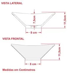 Cuba Pia de Apoio para Banheiro Quadrada Luxo 30 C08 Azul Turquesa - M