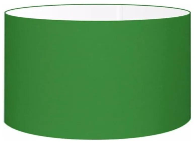 Cúpula abajur e luminária cilíndrica vivare cp-7025 Ø50x30cm - bocal nacional - Verde-Folha