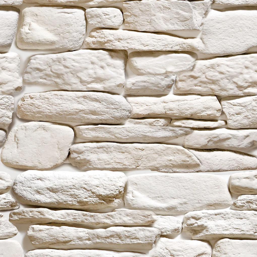 Papel de parede adesivo pedra branca