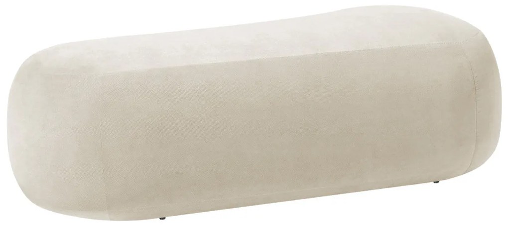 Puff Decorativo Itália 160cm Sala Escritorio Luxo Linho - ADJ Decor