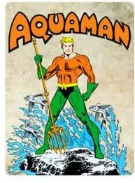 Placa Decorativa em MDF Aquaman DC Comics