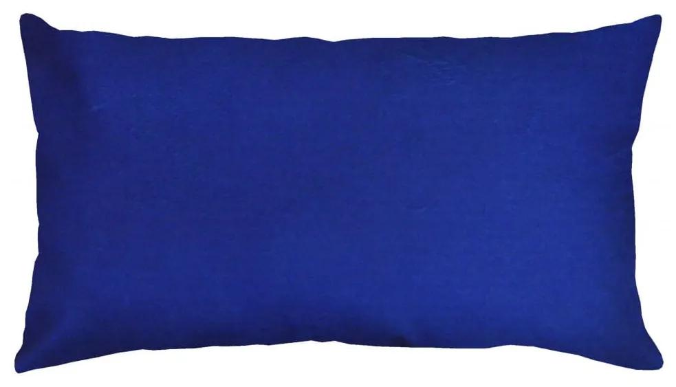 Capa de Almofada Lisa Azul Royal Suprema 60x30