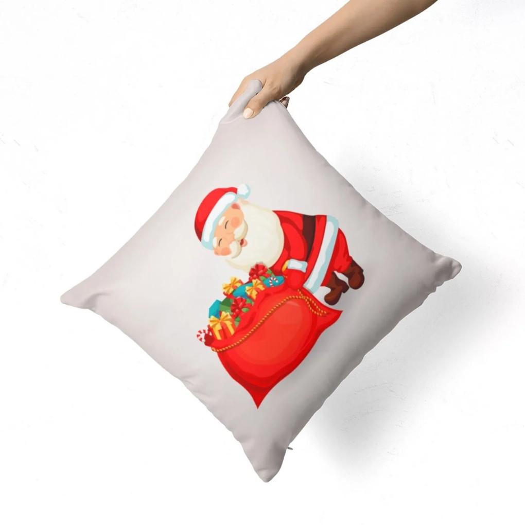 Almofada Avulsa Decorativa Papai Noel com Presentes 35x35cm Love Decor