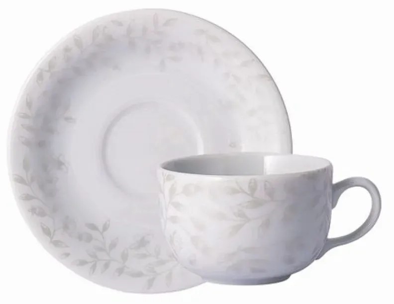 Xícara Café Com Pires 100Ml Porcelana Schmidt - Dec. Guaporé 2395