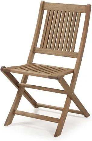 Cadeira Dobrável sem Braços para Áreas Externas em Madeira Eucalipto - Maior Durabilidade - Canela