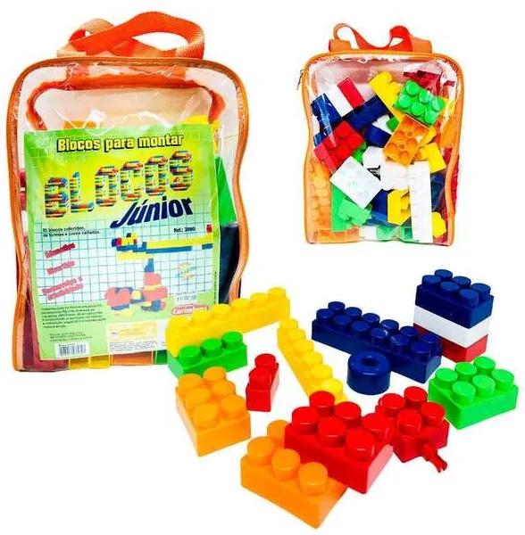 Brinquedo Educativo Blocos de Montar Cubos Junior