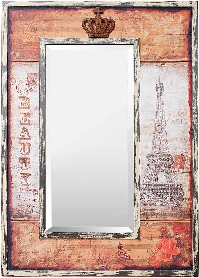 Espelho Paris Eiffel Beauty / Crown Oldway - 93x65 cm