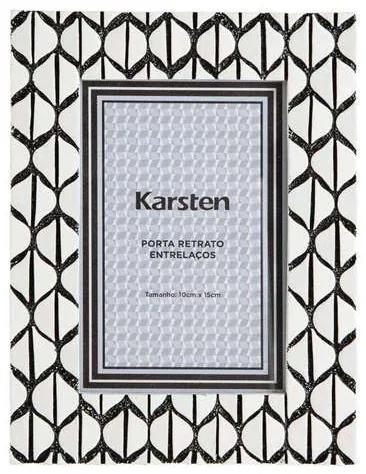 Porta Retrato Karsten Entrelaços 10 X 15cm Multico