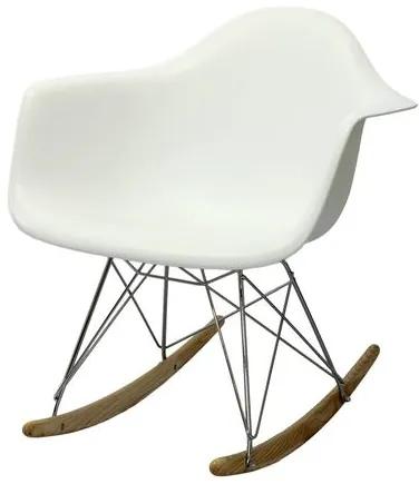 Cadeira Eames com Braco Base Balanco Branco Fosco - 24501 Sun House